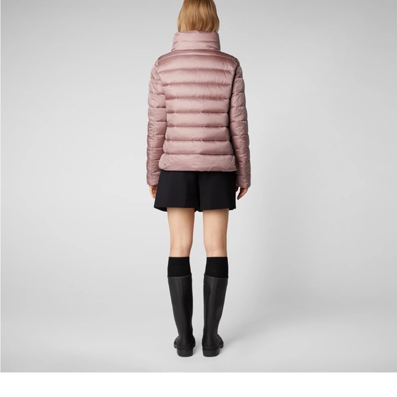 Save The Duck Elsie Short women’s Pink Puffer jacket - Picture 14 of 17